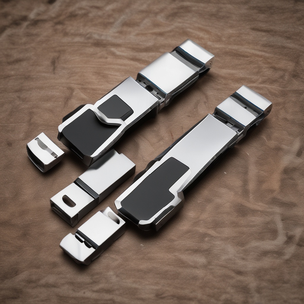 Black and silver flash drive