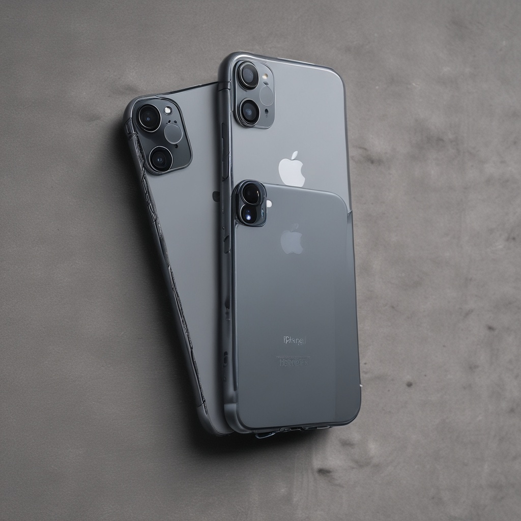 Rear view of an iPhone with cameras